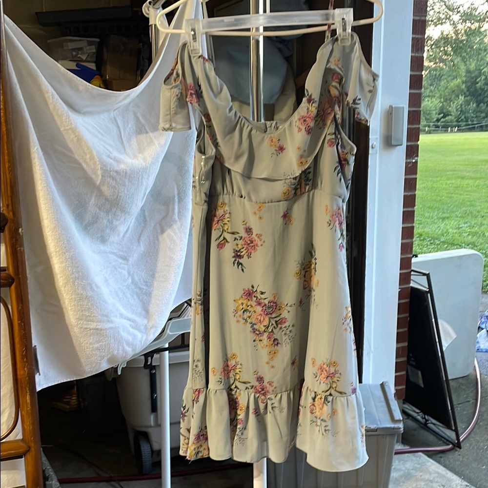 Kohl's Floral Ruffle Mini Dress